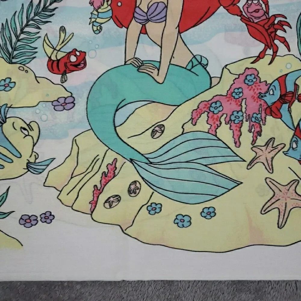 2 Vintage Disney Little Mermaid Standard Pillow Case 20